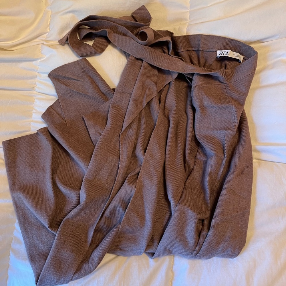 ZARA wrap maxi skirt
